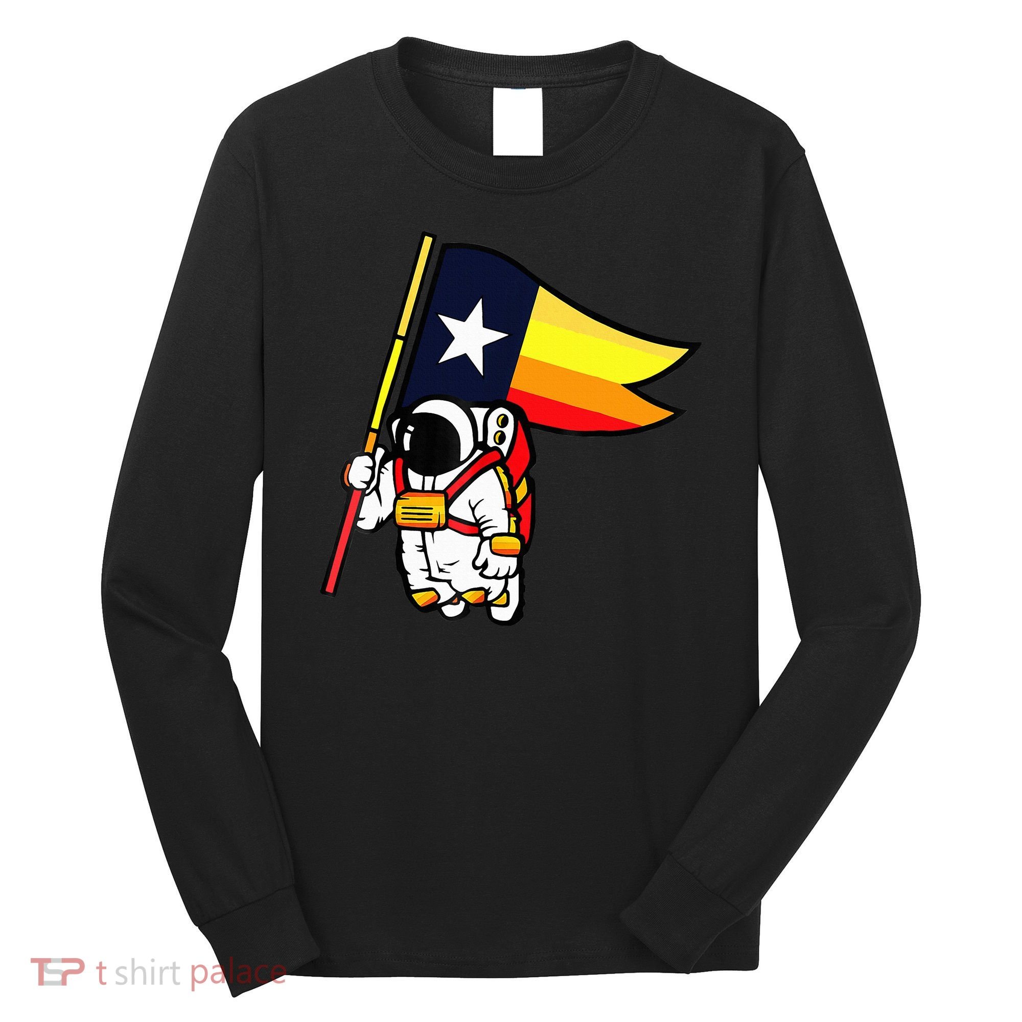 Houston Space City Astronaut Long Sleeve Shirt