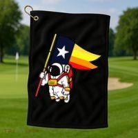 Houston Space City Astronaut Golf Towel thumb 1