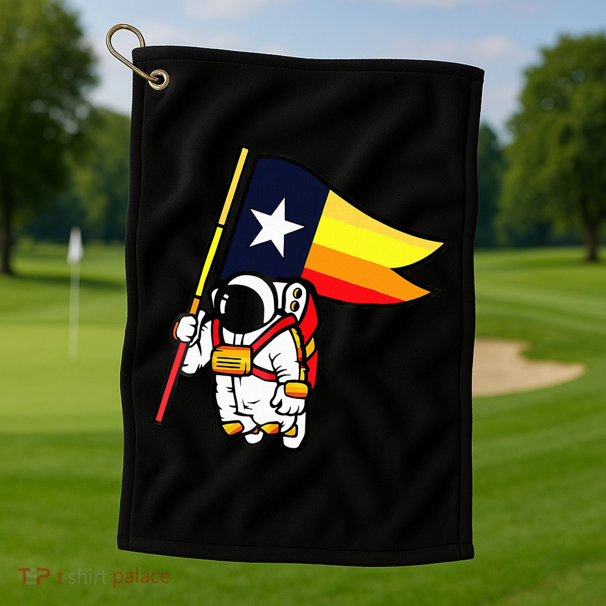 Houston Space City Astronaut Golf Towel