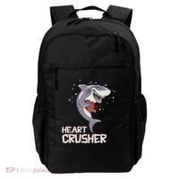 Heart Shark Crusher Valentines Day Cute Vgiftday Gift Backpack thumb 0