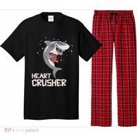 Heart Shark Crusher Valentines Day Cute Vgiftday Gift Pajama Set thumb 0