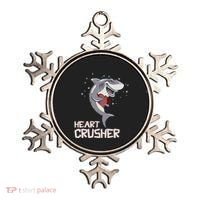 Heart Shark Crusher Valentines Day Cute Vgiftday Gift Ornament thumb 0