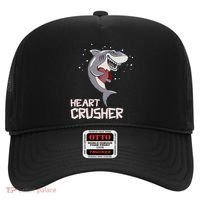 Heart Shark Crusher Valentines Day Cute Vgiftday Gift Hat thumb 0