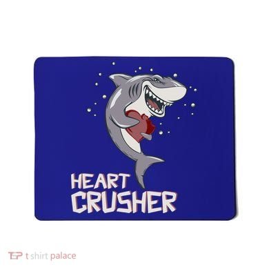 Heart Shark Crusher Valentines Day Cute Vgiftday Gift Mousepad