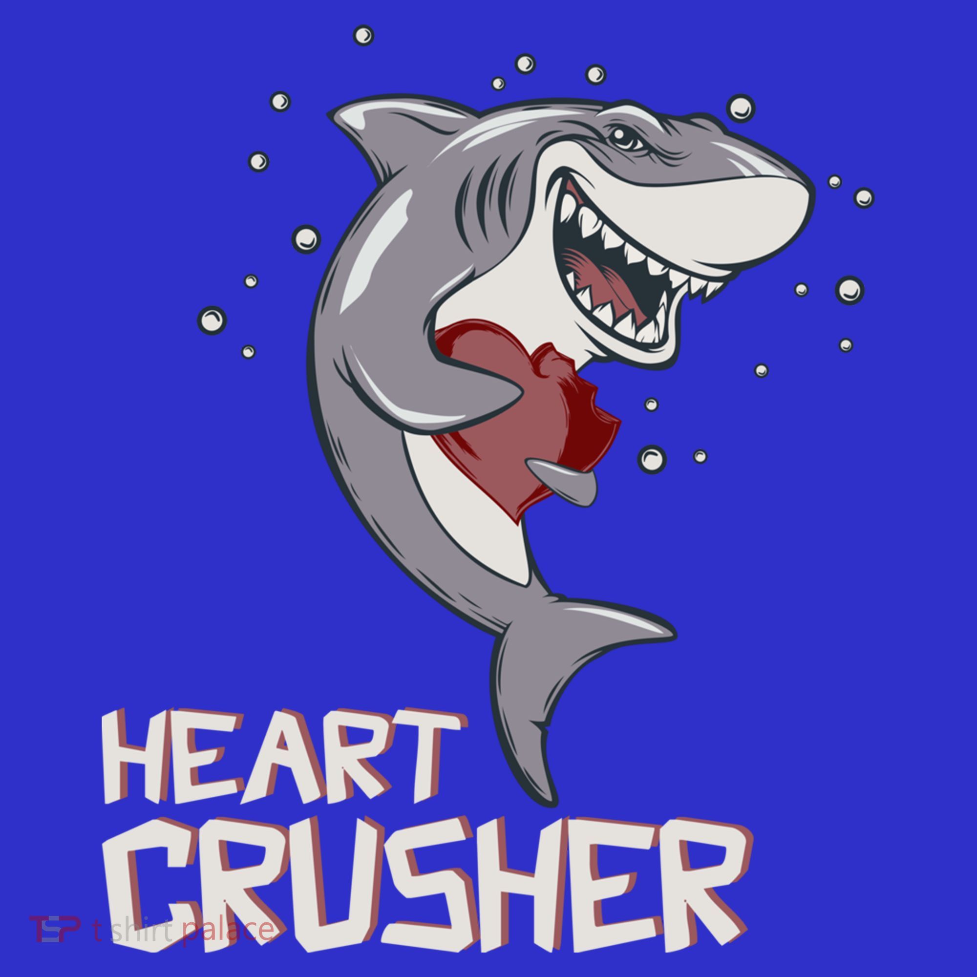 Heart Shark Crusher Valentines Day Cute Vgiftday Gift Baby Bodysuit