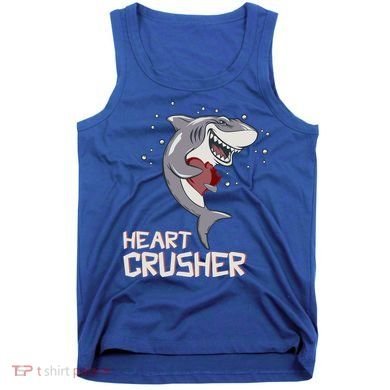 Heart Shark Crusher Valentines Day Cute Vgiftday Gift Tank Top