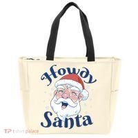 Howdy Santa Christmas Tote Bag thumb 0