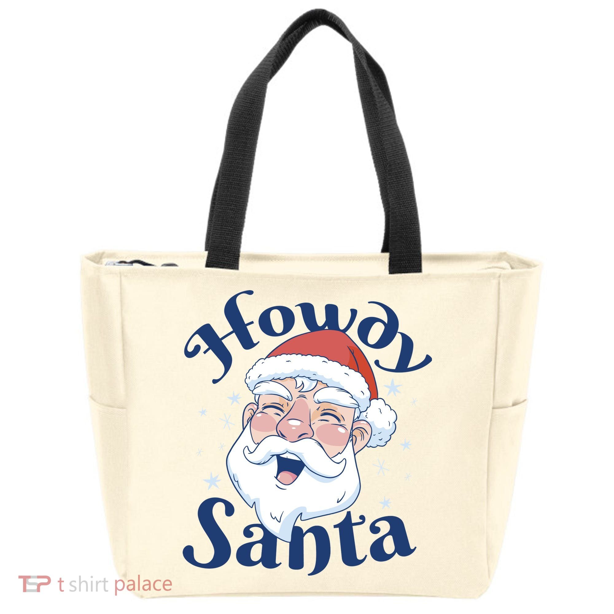 Howdy Santa Christmas Tote Bag