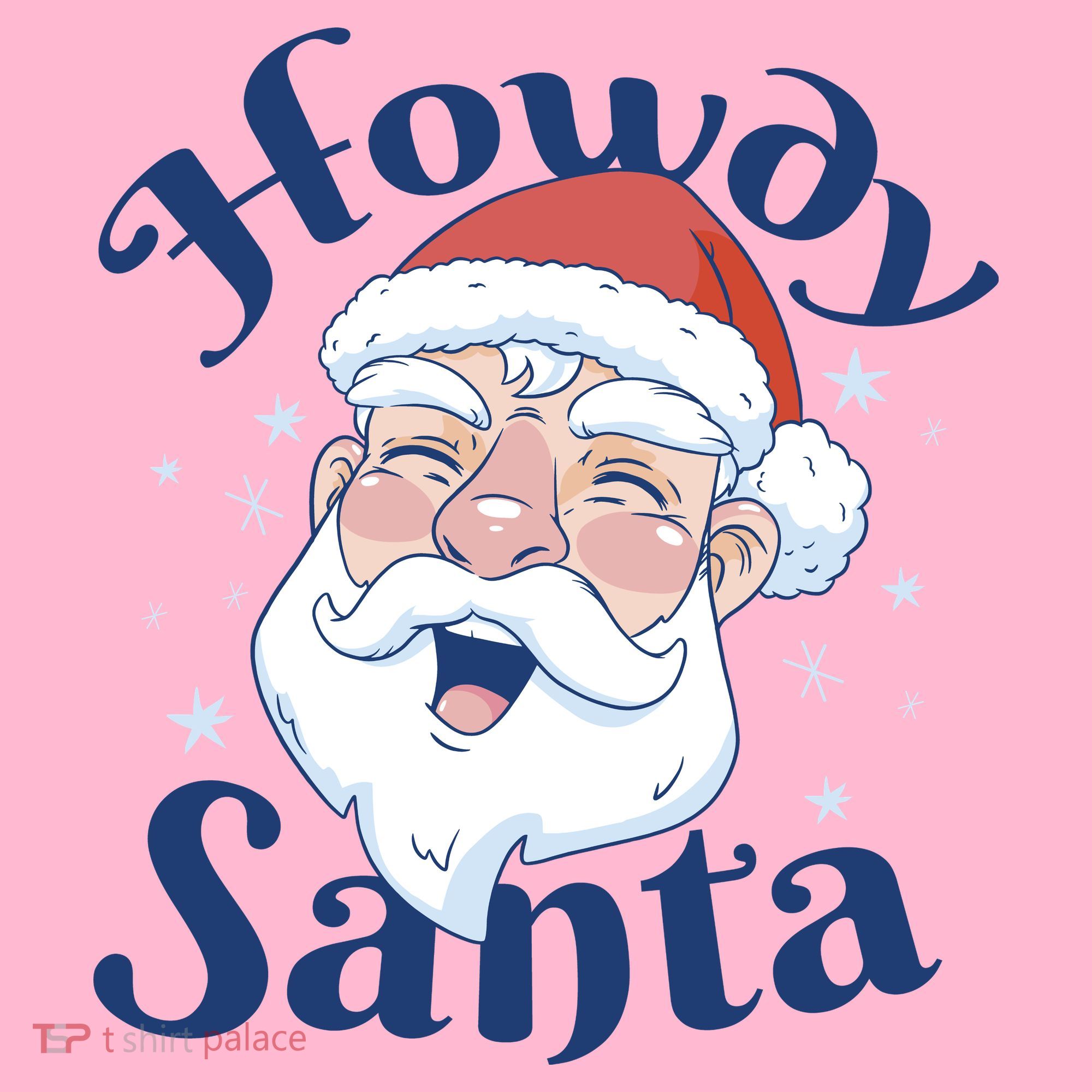 Howdy Santa Christmas Coaster