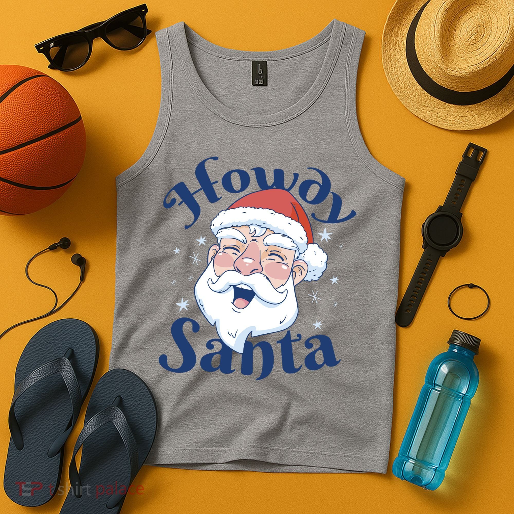 Howdy Santa Christmas Tank Top