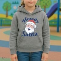 Howdy Santa Christmas Kids Hoodie thumb 3