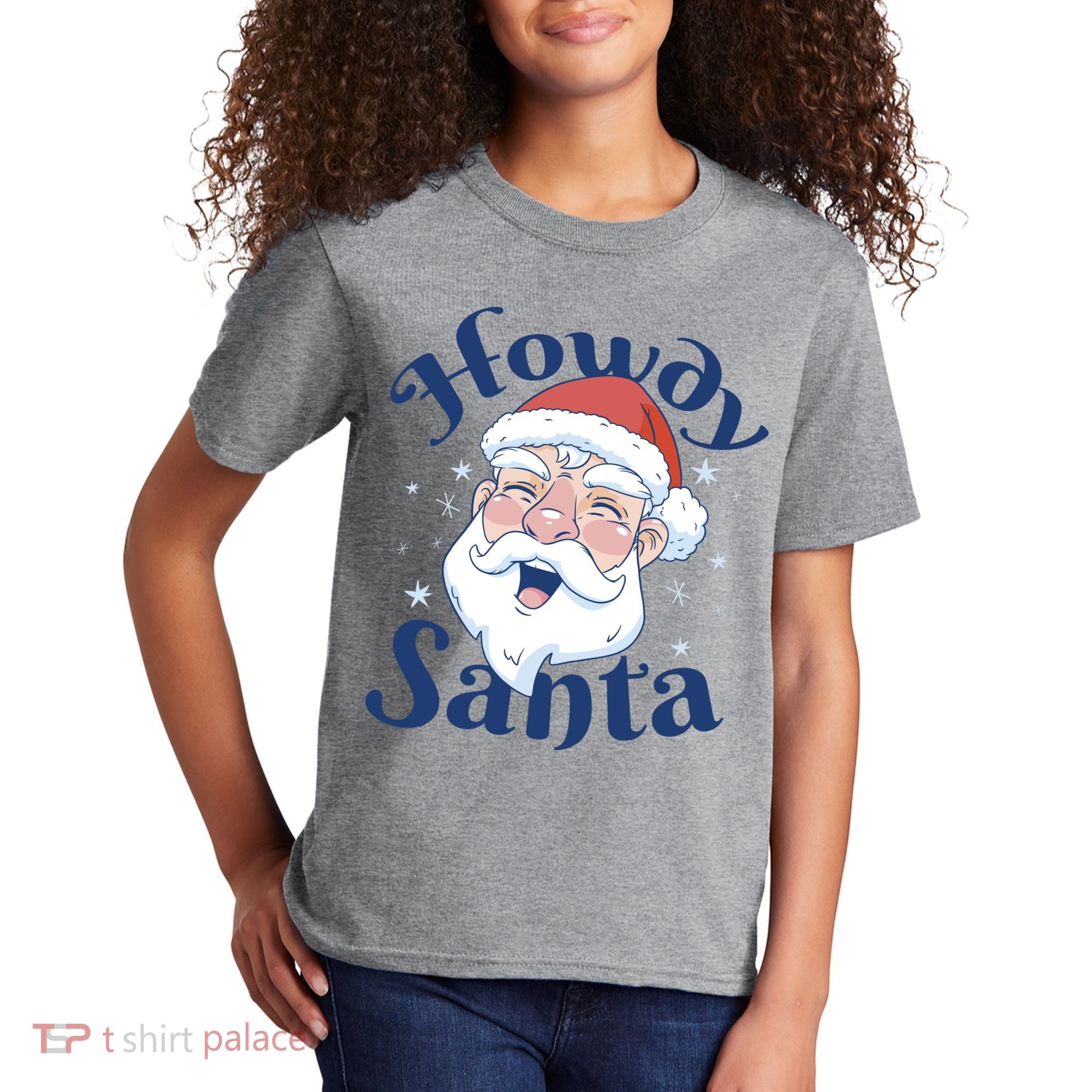 Howdy Santa Christmas Kids T-Shirt