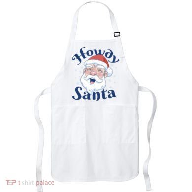 Howdy Santa Christmas Apron