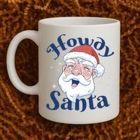 Howdy Santa Christmas Coffee Mug thumb 2