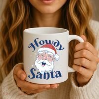 Howdy Santa Christmas Coffee Mug thumb 3