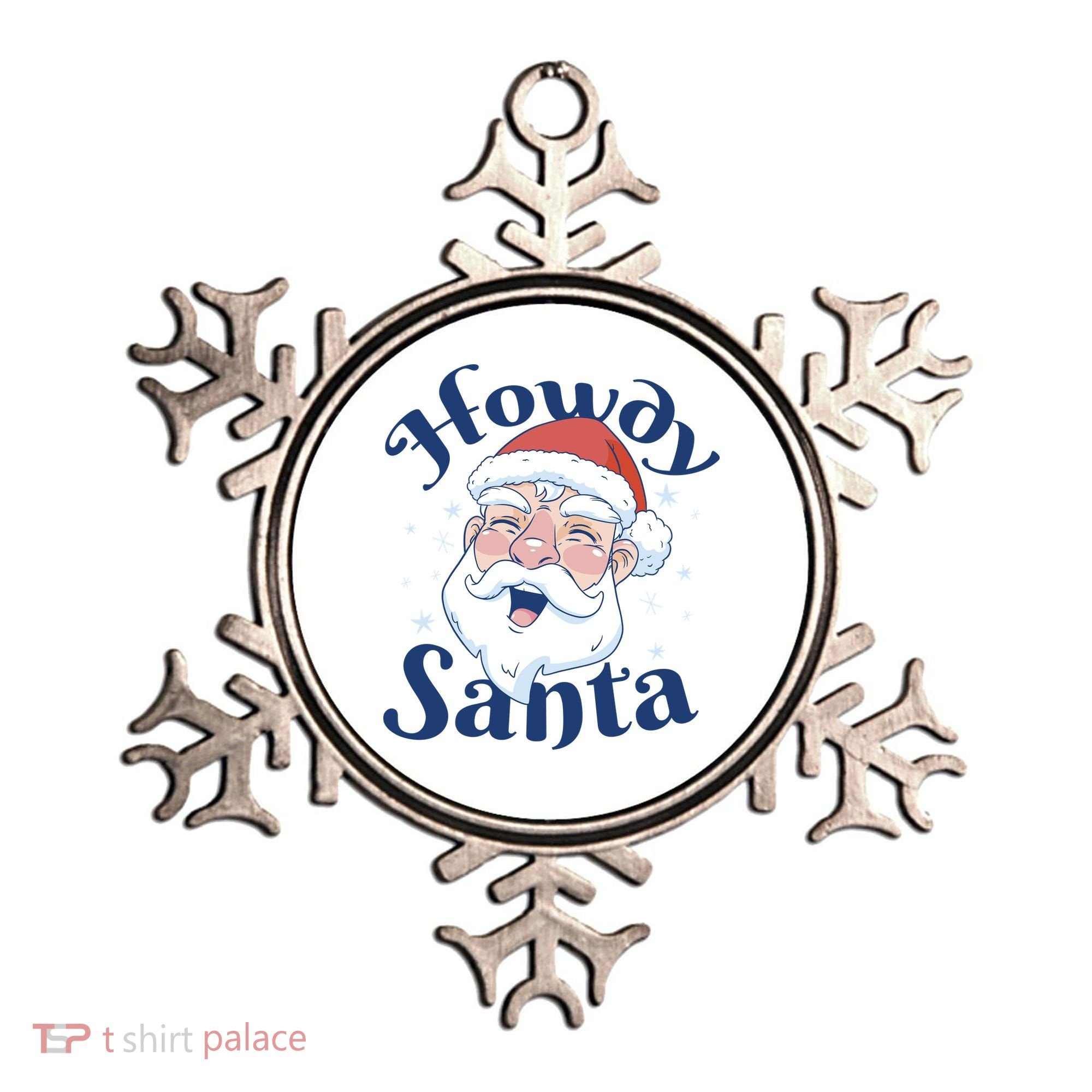 Howdy Santa Christmas Ornament