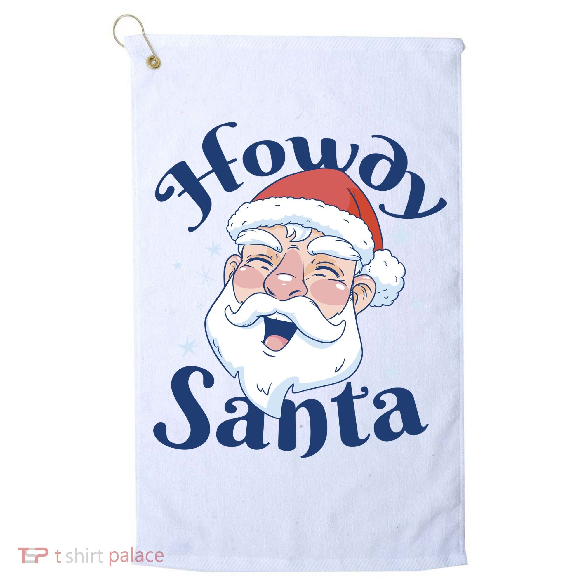 Howdy Santa Christmas Golf Towel