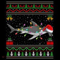 Hammerhead Shark Christmas Lights Santa Ugly Xmas Gift Coffee Mug thumb 5