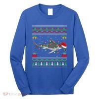 Hammerhead Shark Christmas Lights Santa Ugly Xmas Gift Long Sleeve Shirt thumb 0
