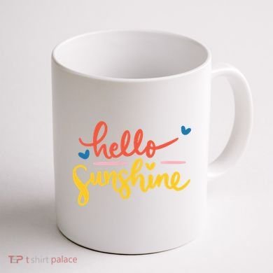 Hello Sunshine Cute Gift Coffee Mug back