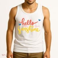 Hello Sunshine Cute Gift Tank Top thumb 3