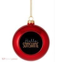 Hello Sunshine Cute Gift Plastic Christmas Ball Ornament thumb 0