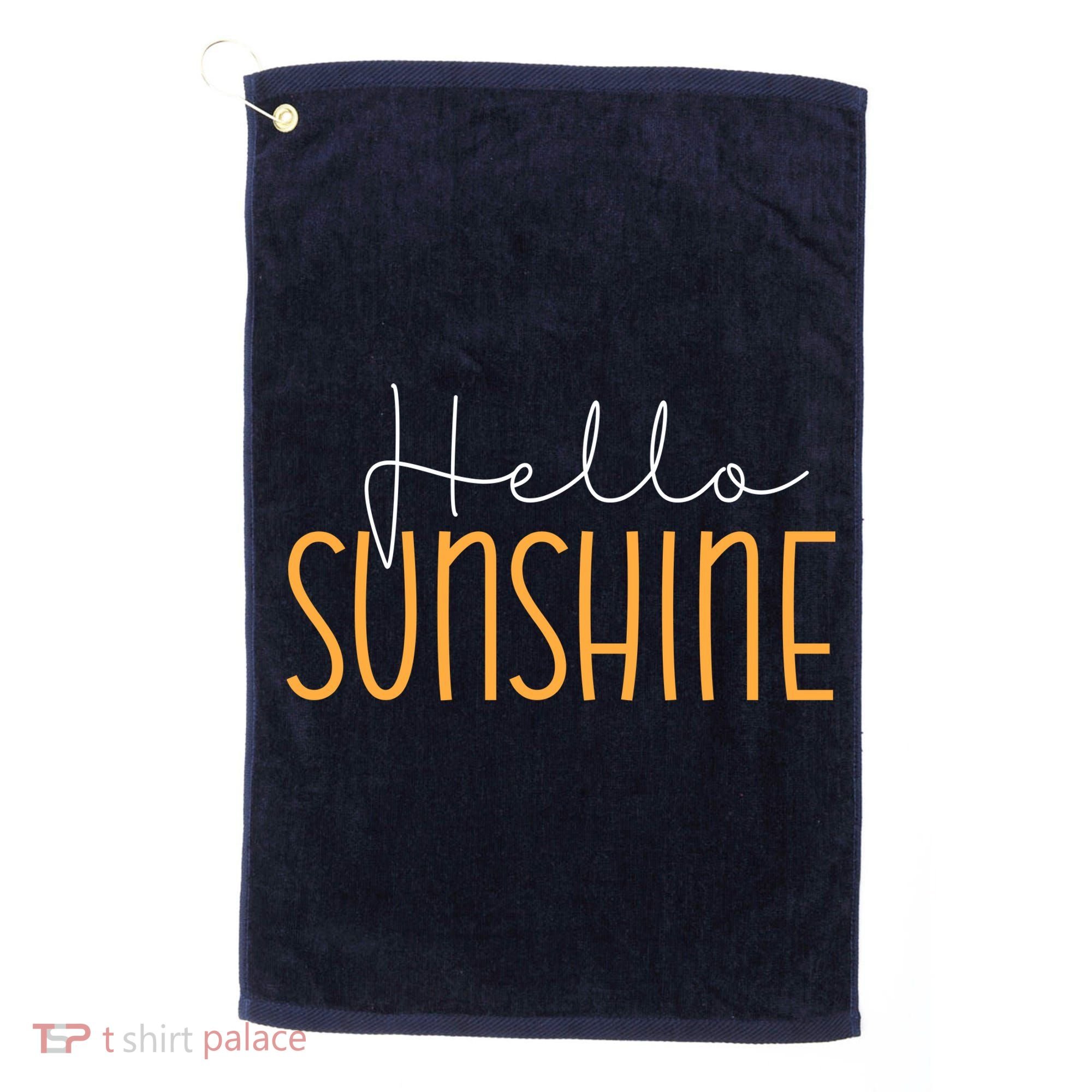 Hello Sunshine Cute Gift Golf Towel