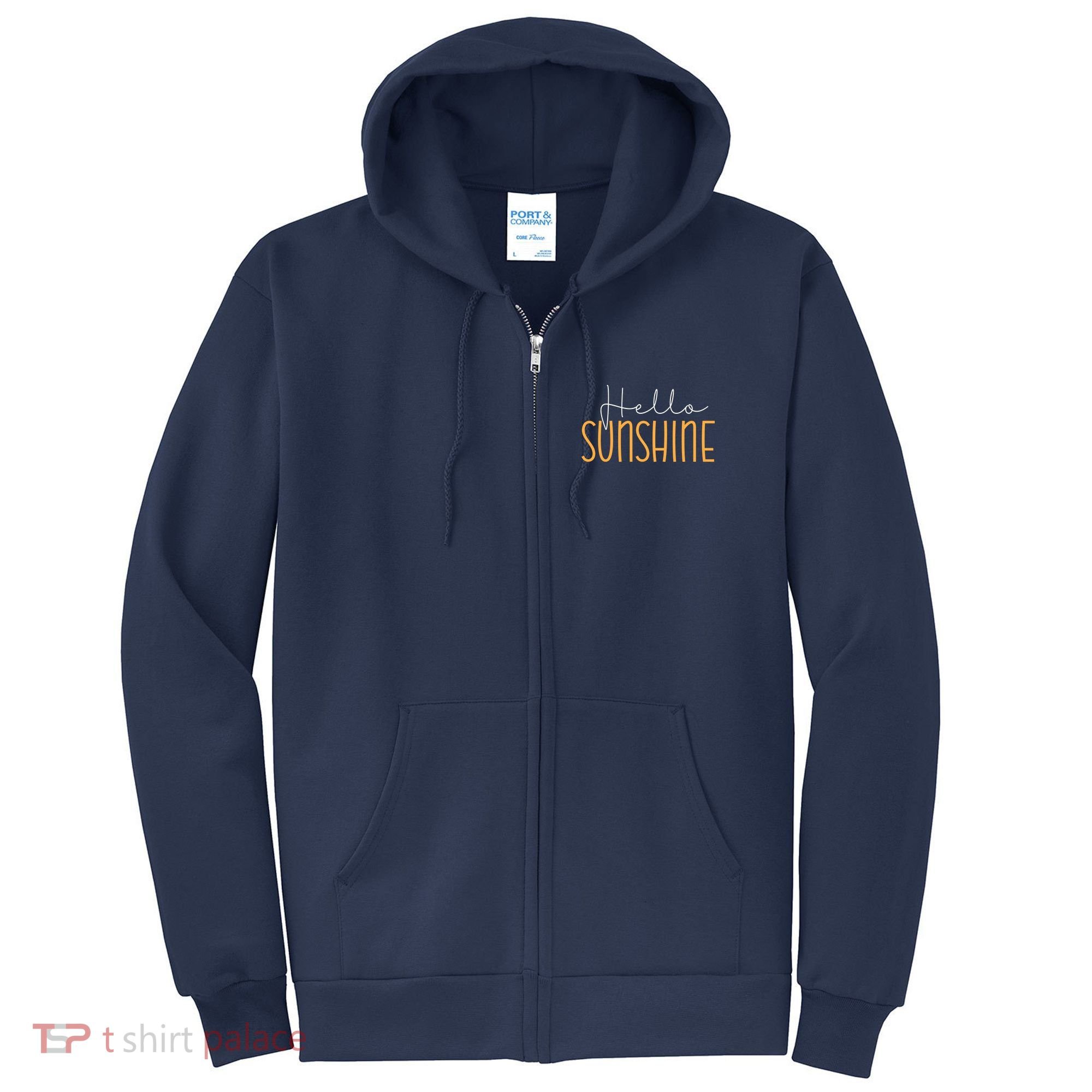 Hello Sunshine Cute Gift Full Zip Hoodie
