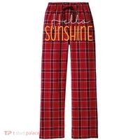 Hello Sunshine Cute Gift Women's Flannel Plaid Pajama Pants thumb 0