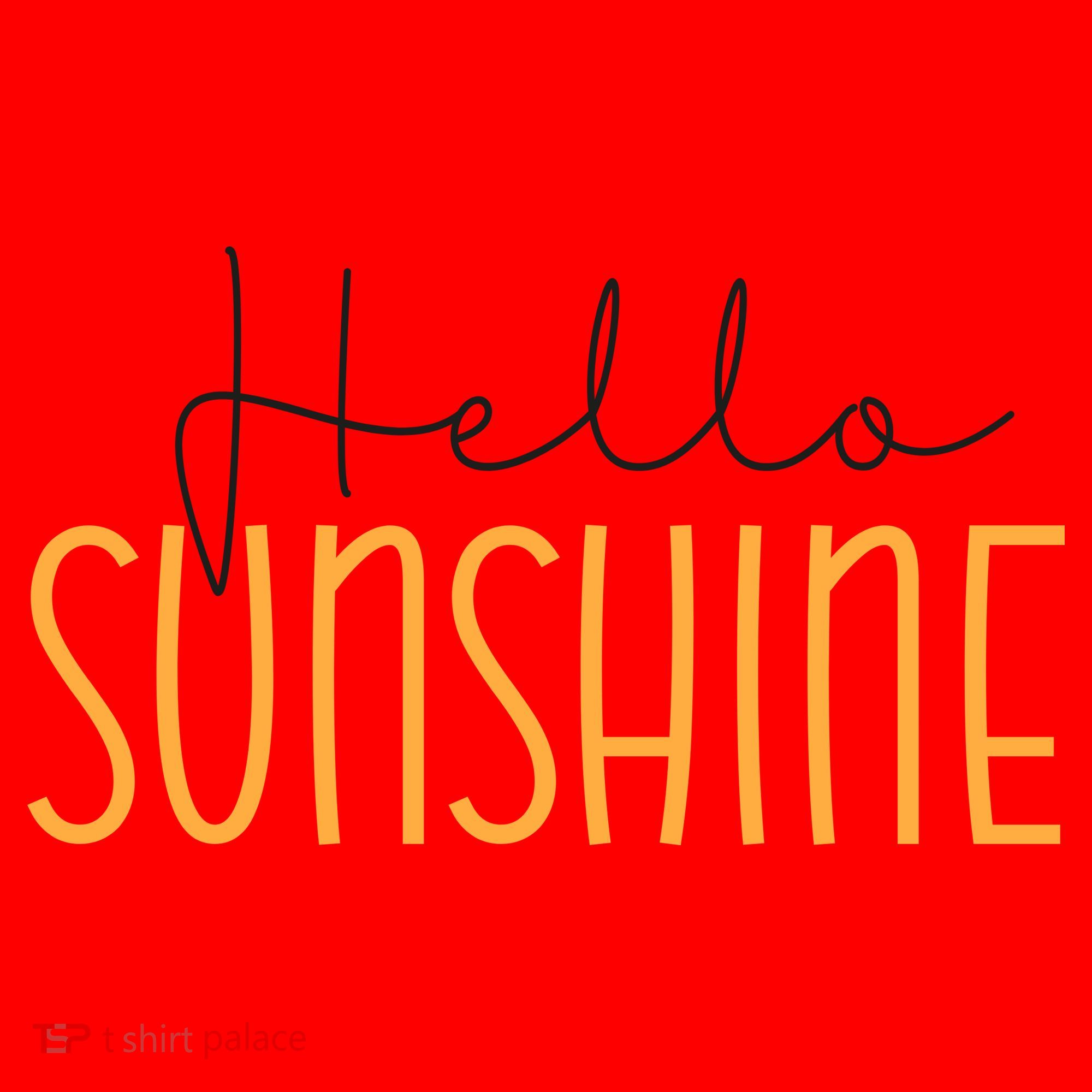 Hello Sunshine Cute Gift Santa Hat