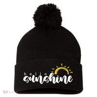 Hello Sunshine Cute Gift Pom Pom 12in Knit Beanie thumb 0