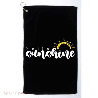 Hello Sunshine Cute Gift Golf Towel
