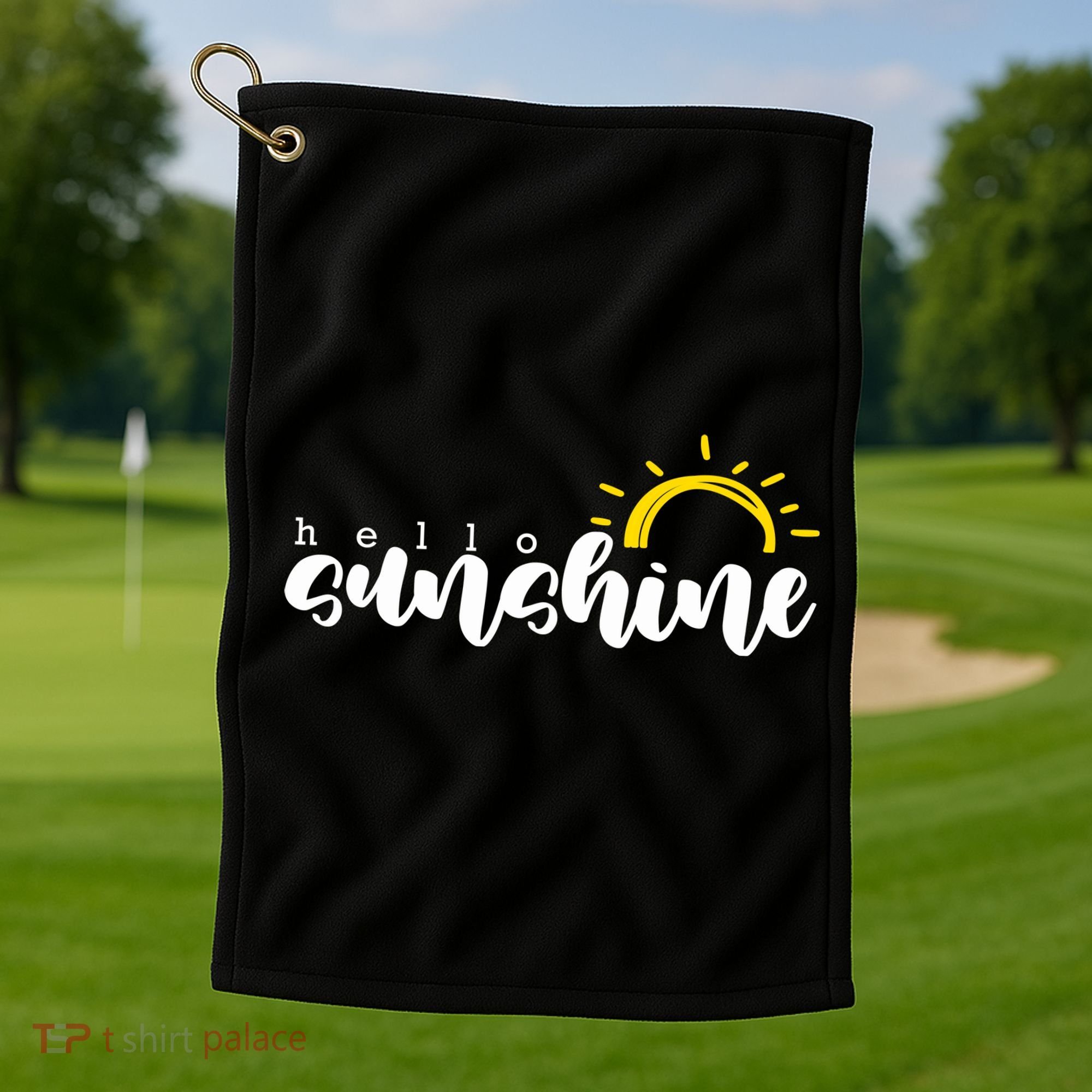 Hello Sunshine Cute Gift Golf Towel