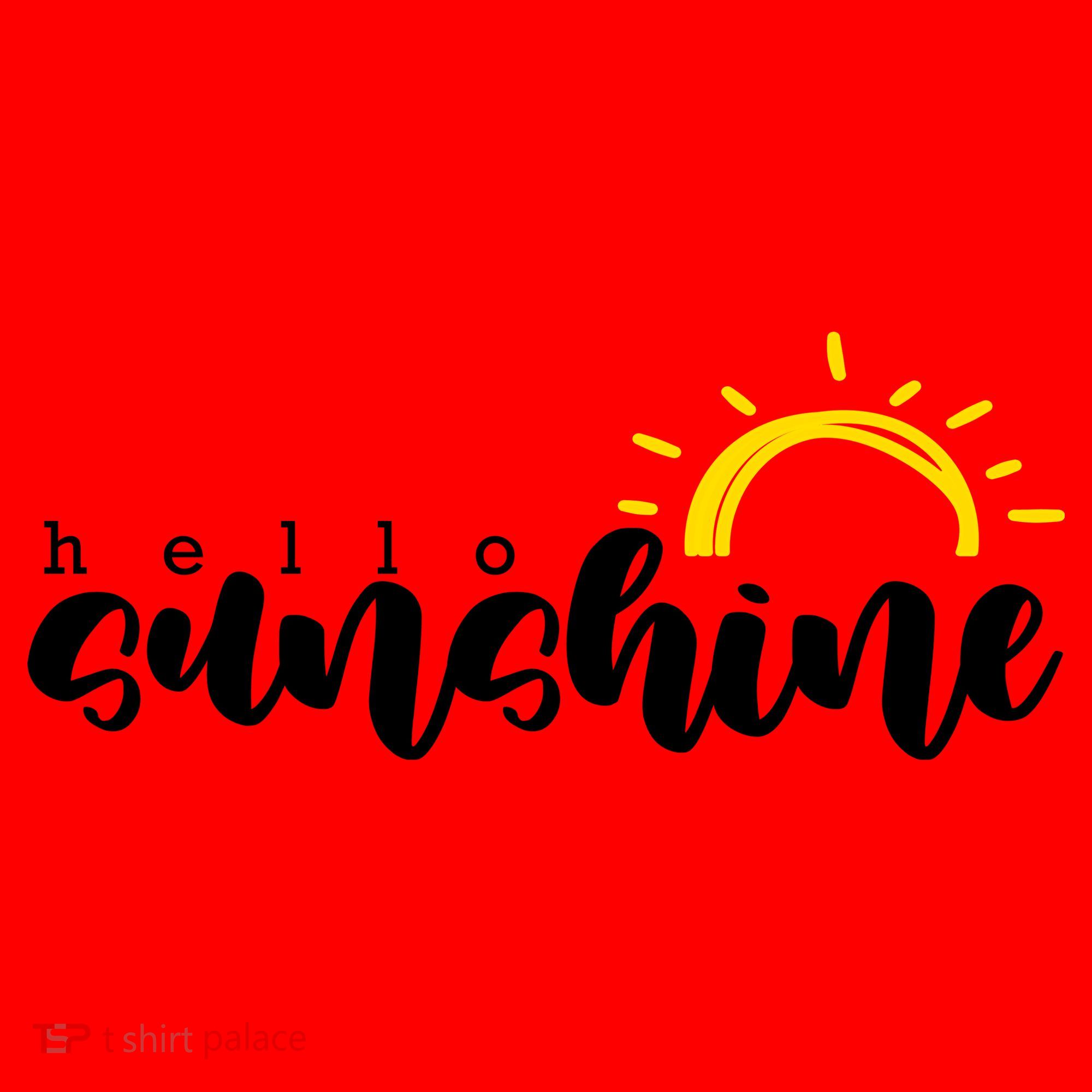 Hello Sunshine Cute Gift Santa Hat