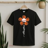 Houston Souvenir Colorful Flower I Love Houston T-Shirt thumb 2
