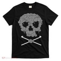 Halloween Skull Crochet Lovers Yarn Funny Skeleton T-Shirt thumb 0