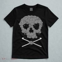 Halloween Skull Crochet Lovers Yarn Funny Skeleton T-Shirt thumb 5
