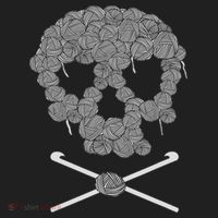 Halloween Skull Crochet Lovers Yarn Funny Skeleton Beanie thumb 2