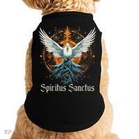 Holy Spirit Confirmation Latin Mass Catholic Doggie Tank thumb 0
