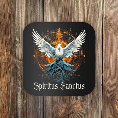 Holy Spirit Confirmation Latin Mass Catholic Coaster