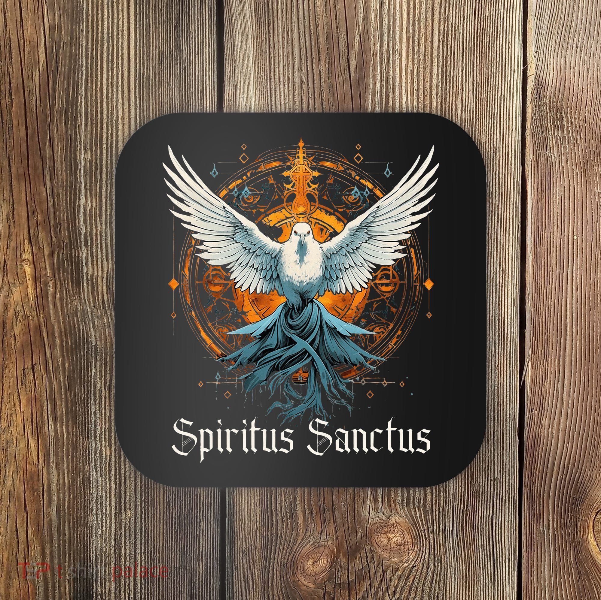 Holy Spirit Confirmation Latin Mass Catholic Coaster