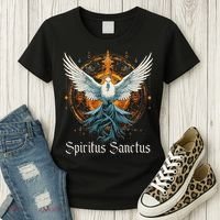Holy Spirit Confirmation Latin Mass Catholic Women's T-Shirt thumb 3