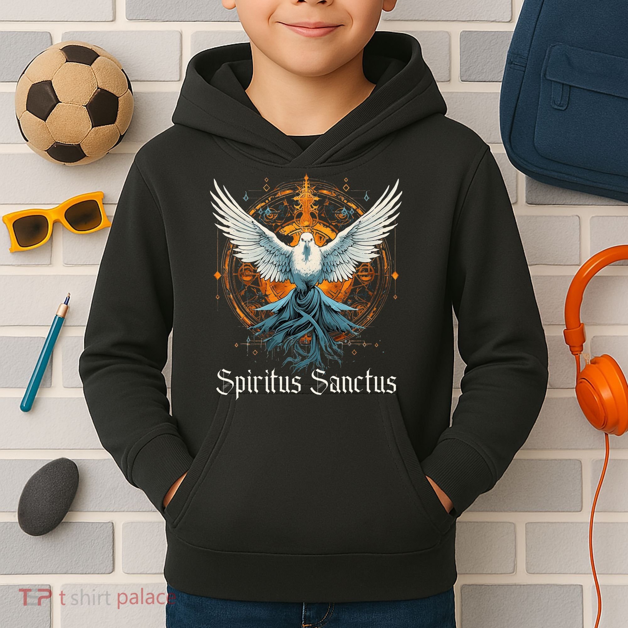 Holy Spirit Confirmation Latin Mass Catholic Kids Hoodie