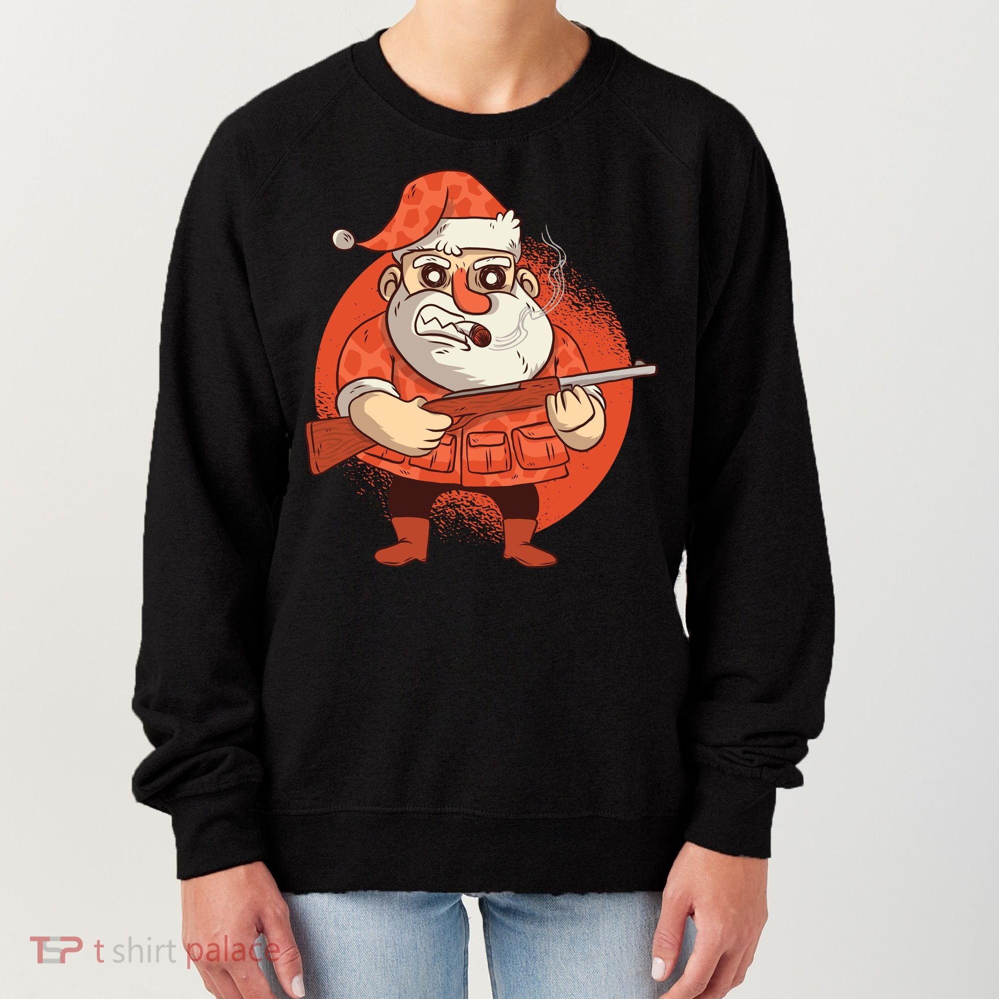 Hunting Santa Claus Women's Sweatshirt