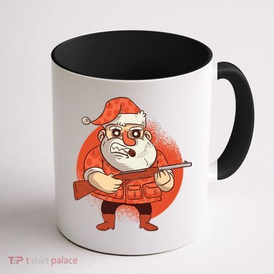 Hunting Santa Claus Coffee Mug back
