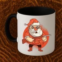 Hunting Santa Claus Coffee Mug thumb 2