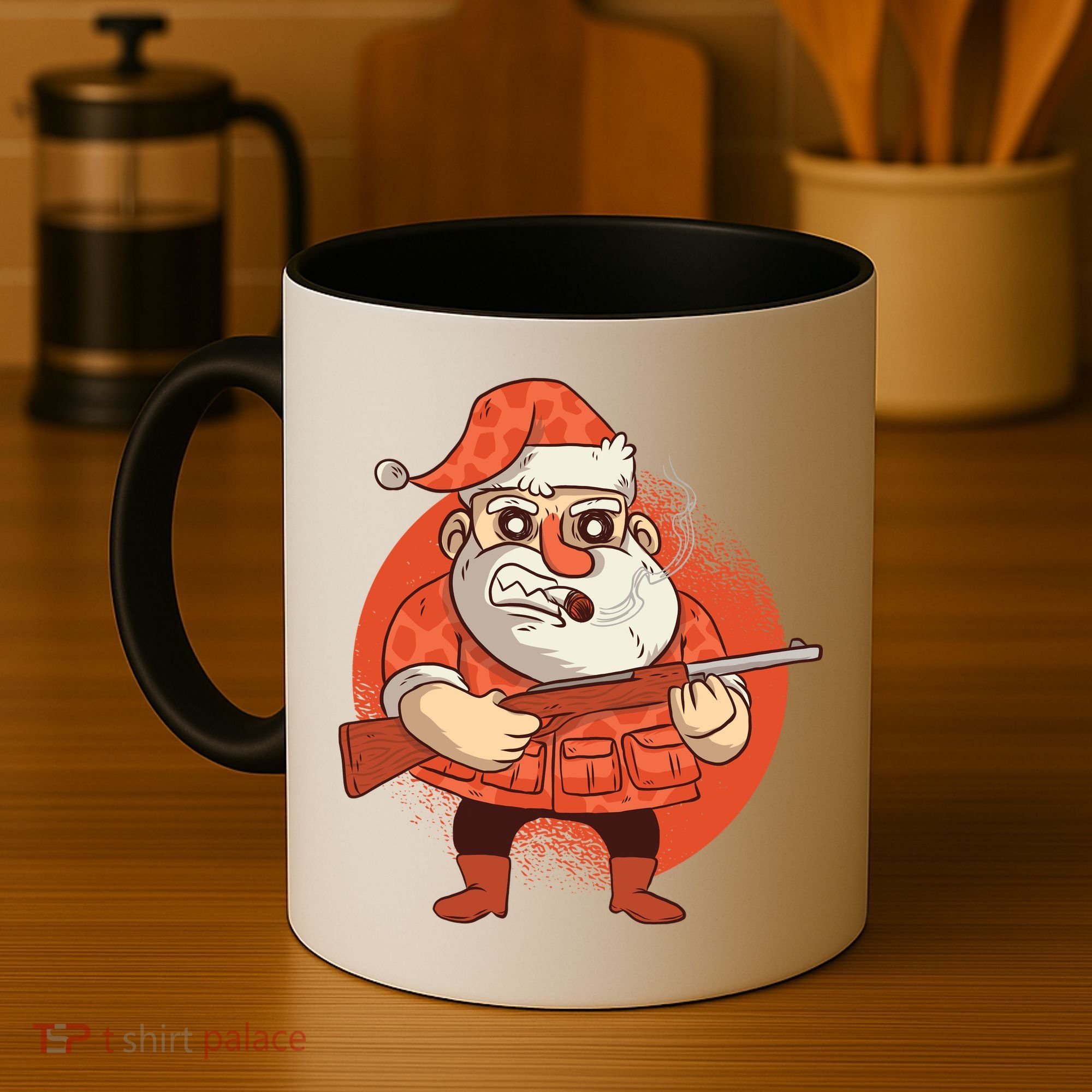 Hunting Santa Claus Coffee Mug