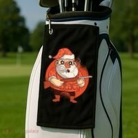 Hunting Santa Claus Golf Towel thumb 2