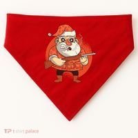 Hunting Santa Claus USA-Made Doggie Bandana thumb 0