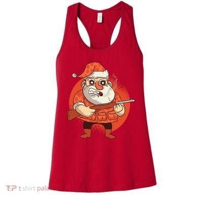 Hunting Santa Claus Women's Tank Top